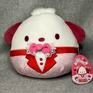 SQUISHMALLOWS Sanrio Hello Kitty & Friends Pochacco Valentine's Plush 8” NEW